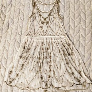 Beaded, Sheer Dress